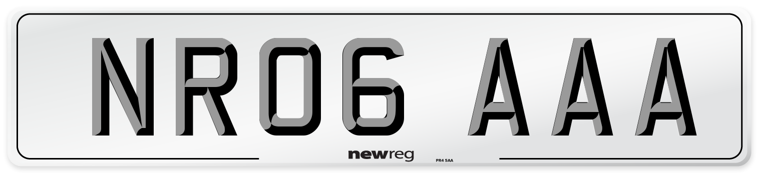 NR06 AAA Number Plate from New Reg